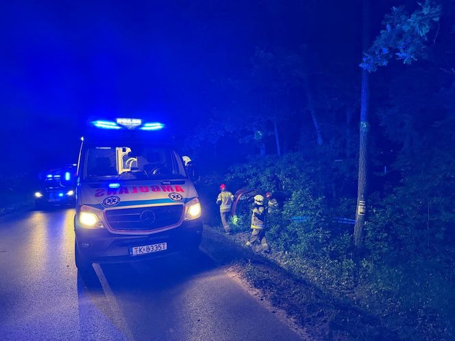 Nocny wypadek w Rudzie 
