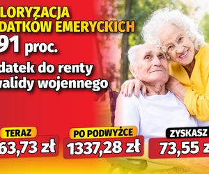 Waloryzacja dodatków emeryckich