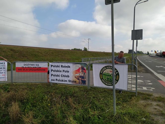Protest rolników w Medyce