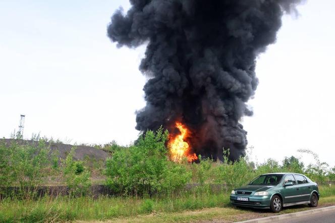 Przyczyną pożaru składowiska w Siemianowicach było podpalenie?