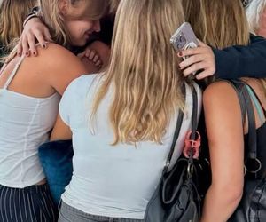 Zalana łzami Anna Dereszowska żegna córkę. Czeka je długa rozłąka