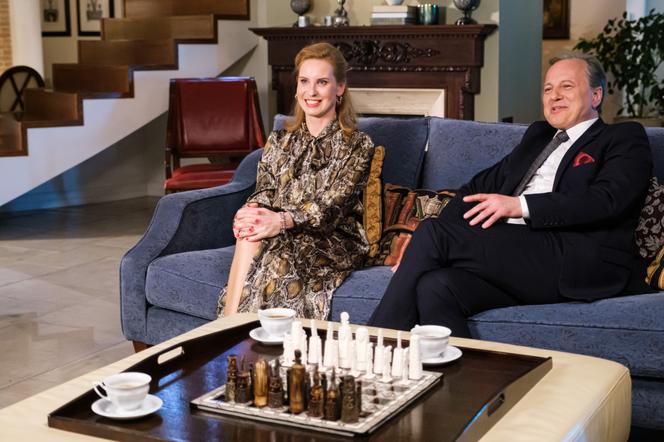 Na Wspólnej odc. 3298. Andrzej Zakościelny (Dariusz Niebudek),Justyna (Magdalena Kasprzak)