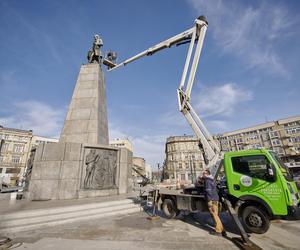 Pomnik Tadeusza Kościuszki na Placu Wolności w Łodzi będzie wyglądał jak nowy