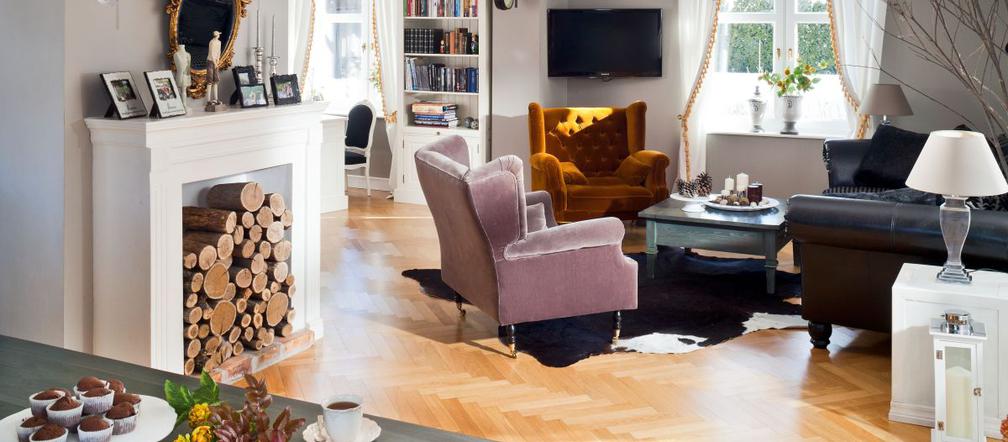 Salon w stylu glamour