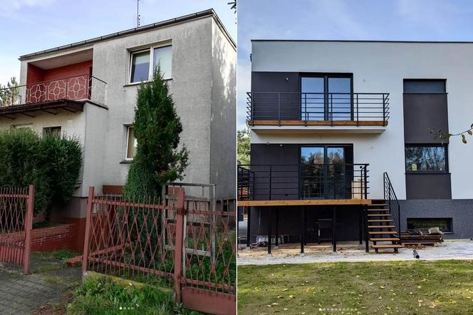 Dom kostka z PRL przed i po metamorfozie. 3 lata temu rudera, a teraz wygląda jak luksusowy dom z okładki magazynu