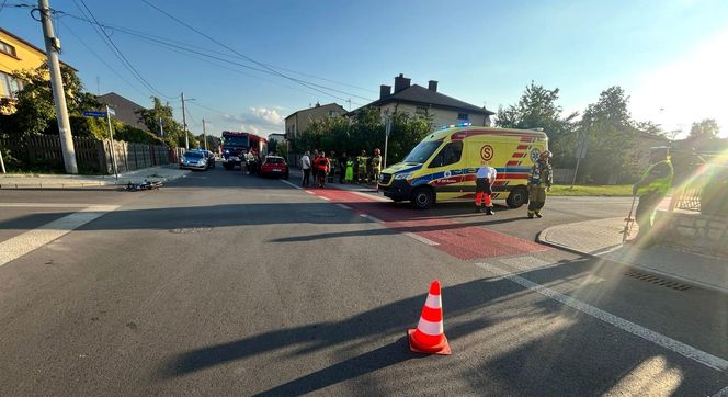 Poważny wypadek w Myszkowie z udziałem 11-latka