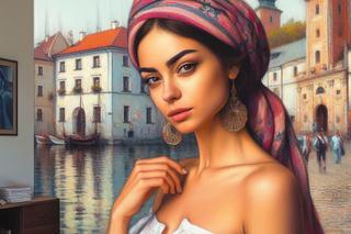 Typowa mieszkanka Kazimierza Dolnego według AI 