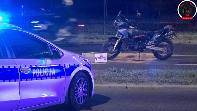 Kierowca audi wjechał w motocyklistę