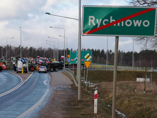 Protest rolników na Warmii i Mazurach