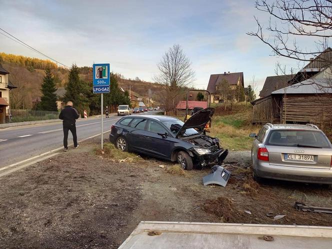 FATALNY WYPADEK w Lubomierzu! Dwie osoby trafiły do szpitala