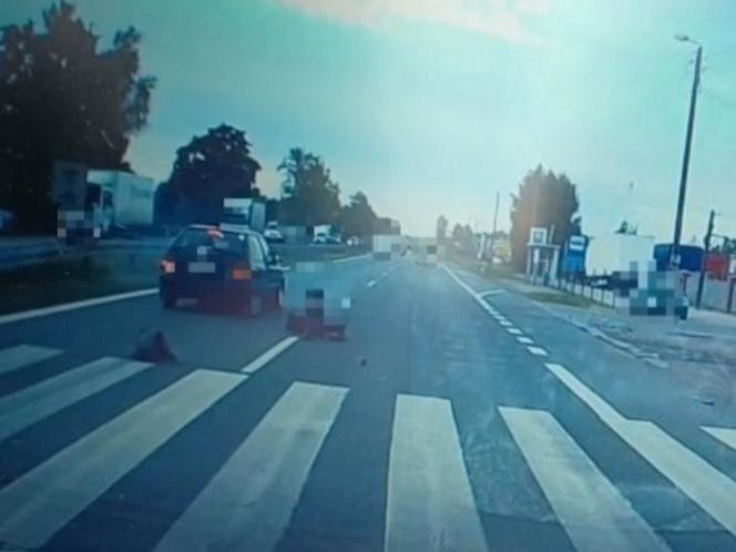 Dramat w Piasecznie. Huknął w pieszego na pasach. Wszystko się nagrało