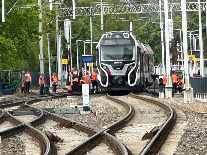 Paraliż komunikacyjny! Pociąg WKD wykoleił się w Grodzisku Mazowieckim