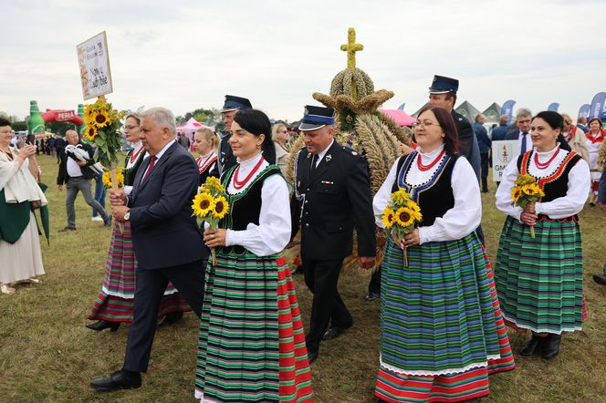 Korowód dożynkowy na dożynkach wojewódzkich 2025 w Świdniku