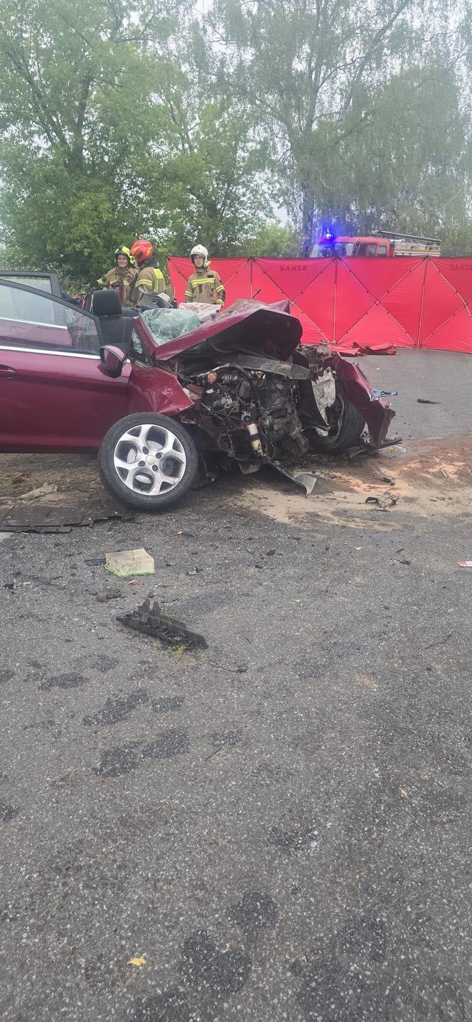 Makabryczny wypadek pod Szczecinem. Rozpędzone auto uderzyło w drzewo. Jedna osoba nie żyje, dwie są ranne