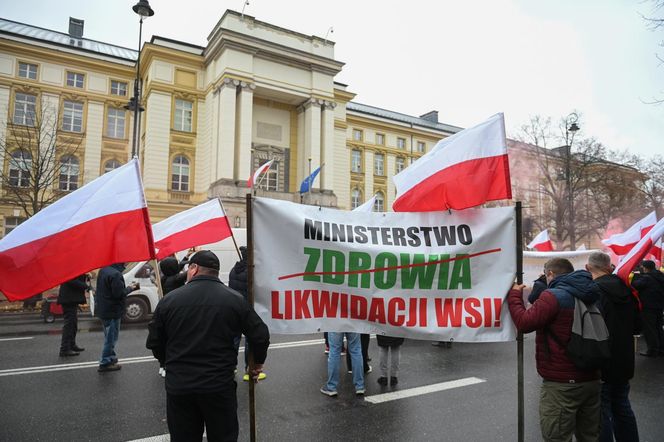 Protest plantatorów tytoniu w Warszawie (3.11.2025)