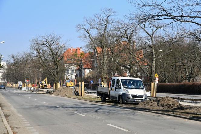 Spore zmiany na Alei Ossolińskich w Bydgoszczy. Będzie ścieżka rowerowa