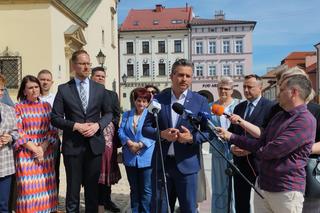 Konferencja Jakuba Kwaśnego, kandydata Koalicji Obywatelskiej na prezydenta Tarnowa