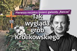 Tak wygląda grób Pawła Królikowskiego w rocznicę jego śmierci. Widać sporą zmianę, ale nie tak miało być