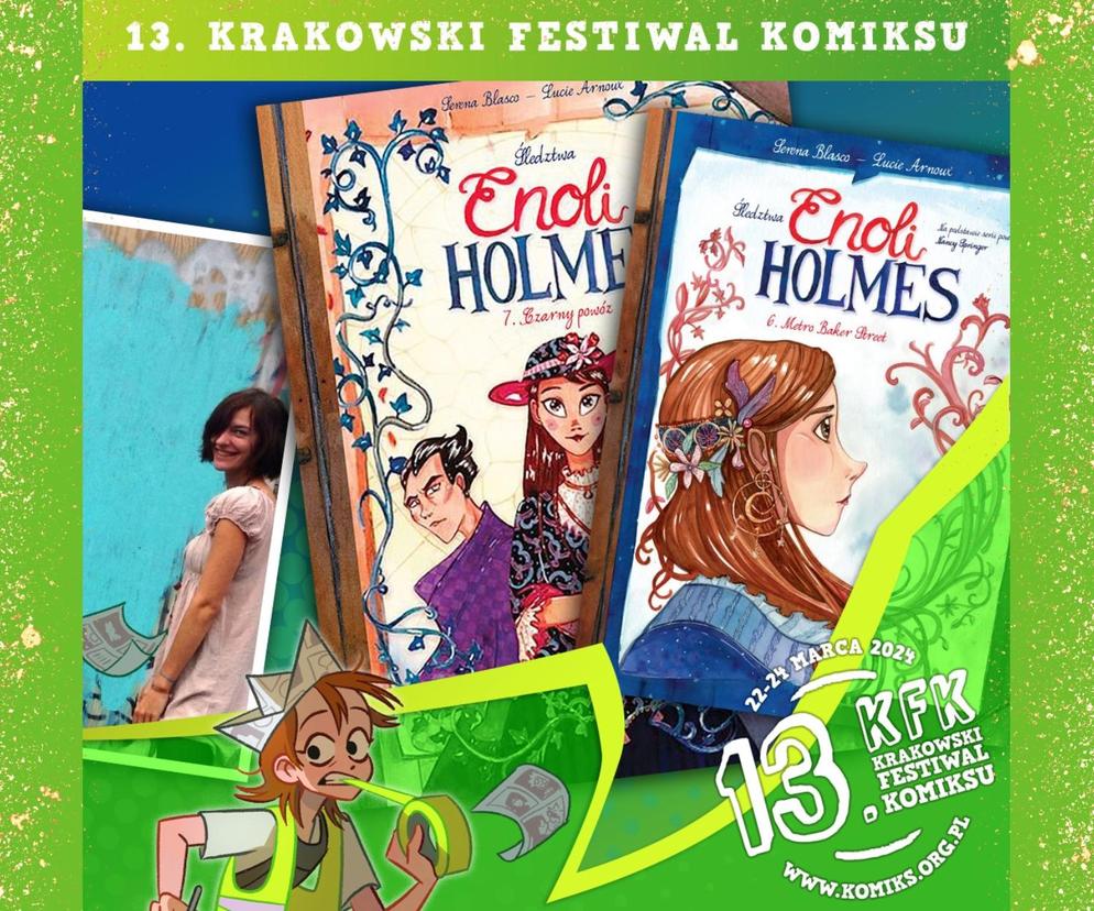 Ilustratorka serii „Śledztwa Enoli Holmes” na  13. Krakowskim Festiwalu Komiksu!