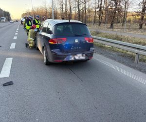 Jedna osoba została poszkodowana w porannym wypadku koło Leszna