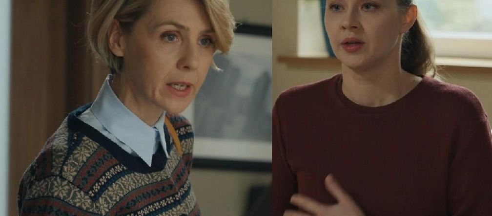Barwy szczęścia, odcinek 3191. Malwina (Joanna Gleń), Gabrysia (Marta Juras)