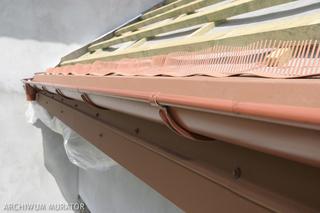 Okap dachu - wlot powietrza pod pokrycie