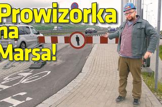 Warszawa. Prowizorka na Marsa! Drogowcy nie zamontowali ekranów chroniących pieszych