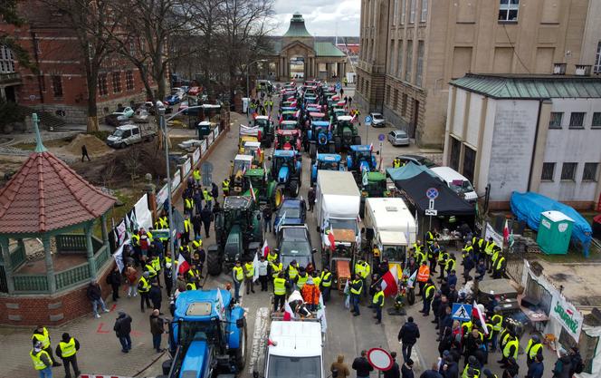 Protest rolników w Szczecinie