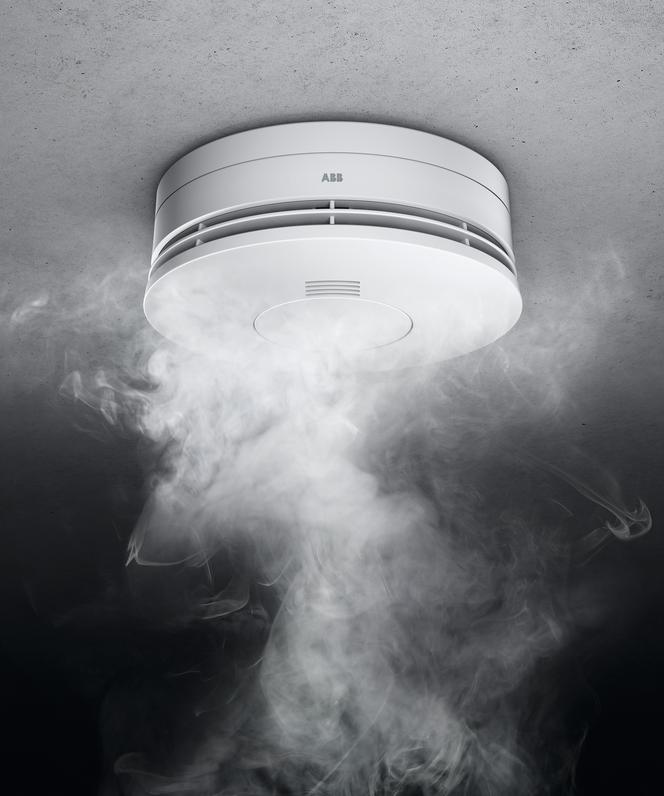 Czujnik dymu Busch-Smoke z serii ProfessionalLINE, ABB