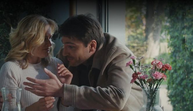 M jak miłość odc. 1877. Dima (Michaił Pszeniczny), Julia (Marta Chodorowska)