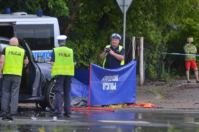 Śmiertelny wypadek z udziałem motocyklisty w Radości