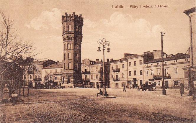 Lata 1916-1917 , Lublin. Wieża ciśnień