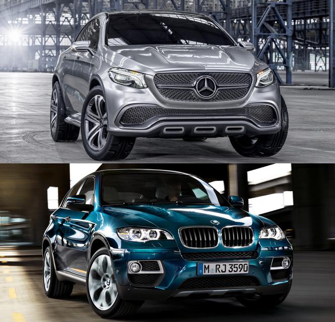 Mercedes-Benz Concept Coupe SUV kontra BMW X6