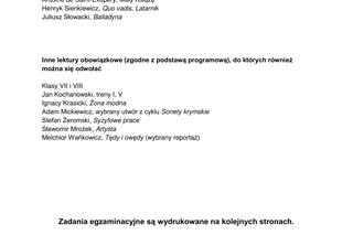 Egzamin ósmoklasisty 2023 - język polski arkusz CKE