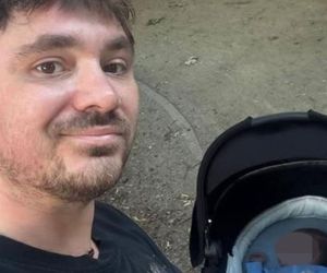 Wyluzowany Daniel Martyniuk na spacerku z synem. Jedno zdjęcie warte miliona słów
