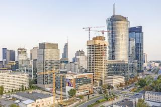 Budowa wieżowca The Bridge w Warszawie