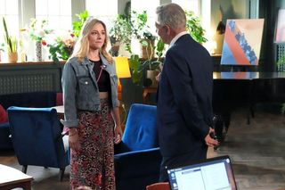 Barwy szczęścia odc. 3123. Henryk Kępski (Zbigniew Suszyński), Grażyna (Kinga Suchan)