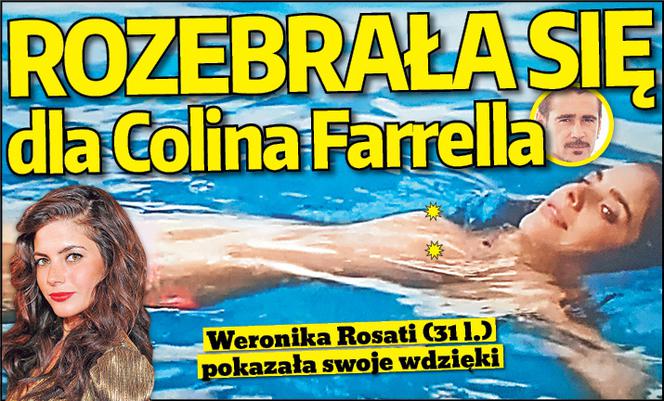 Rozebrała się dla Colina Farrella