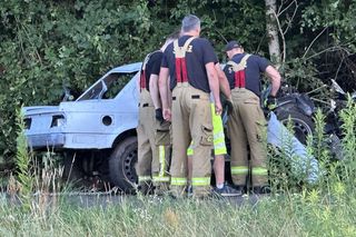 30-latek jechał gruzem BMW bez drzwi i okien. Zginął na miejscu