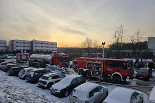 Pożar pustostanu w Dąbrowie Górniczej