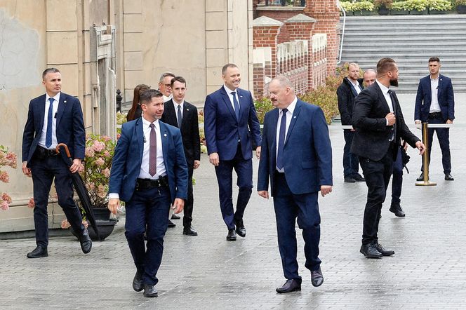 Prezydent na dożynkach.