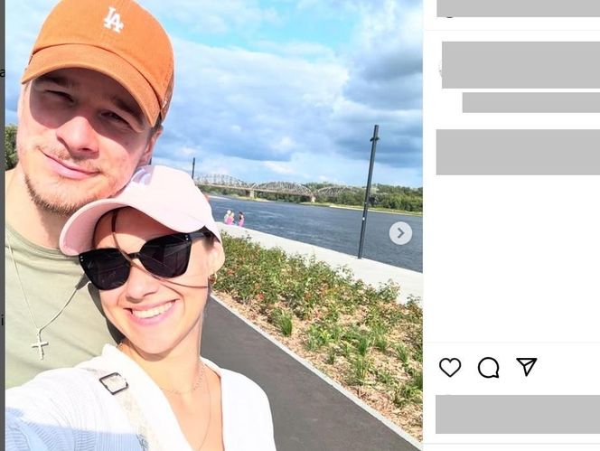 Daniel Nawrocki z koleżanką 