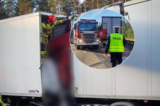 Zderzenie ciężarówek na S1. Trasa w kierunku Tychów jest całkowicie zablokowana