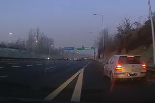 Katowice: Kierowcy cofają pod prąd na autostradzie A4. Notorycznie skracają sobię drogę [WIDEO]