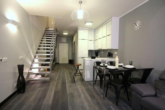 dekoratornia salon z kuchnią