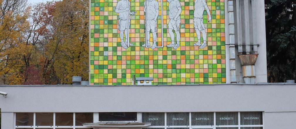 Mural przy ul. Grażyny