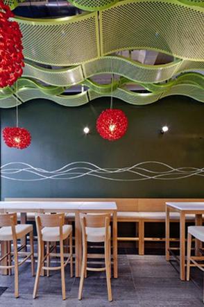 Sufit podwieszany a bistro bistro Asia Cocos