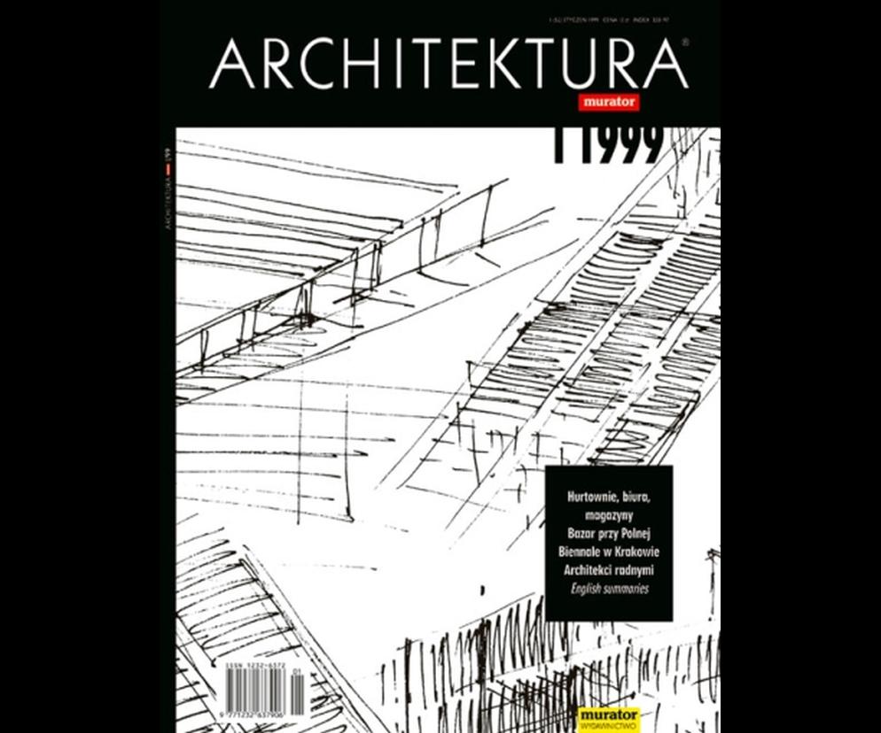 Okładka Miesięcznik Architektura 01/1999
