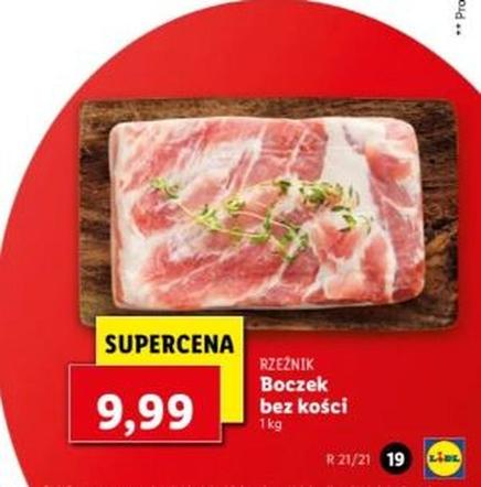 Boczek bez kości za 9,99 zł