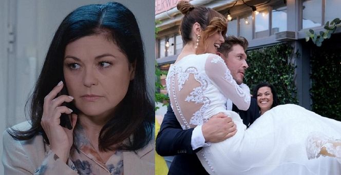 M jak miłość, odcinek 1890. Kinga (Katarzyna Cichopek), Kama (Michalina Sosna), Marcin (Mikołaj Roznerski)